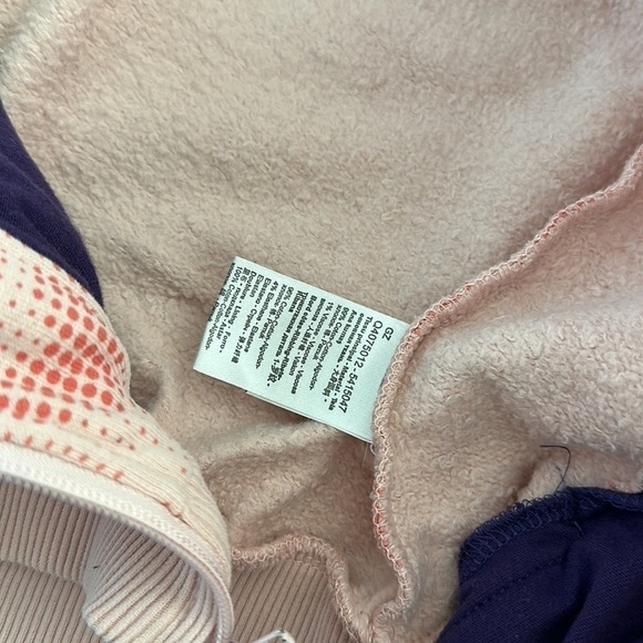 Little Marc Jacobs pink graphic heart zippered hoodie. Metalic piping size 6 - Picture 6 of 6